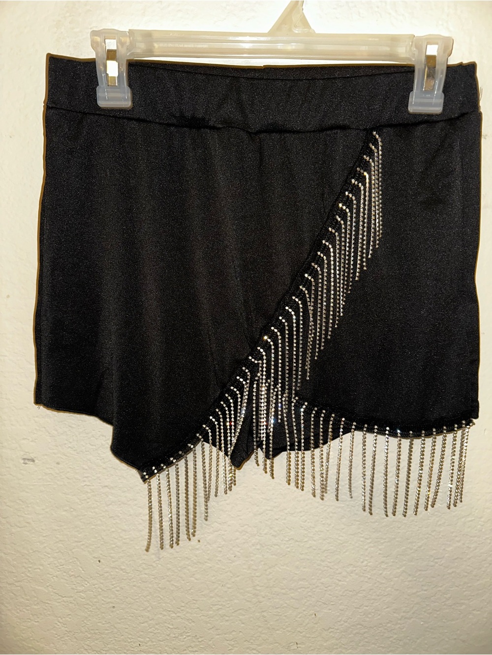 Shein black bling shorts size large